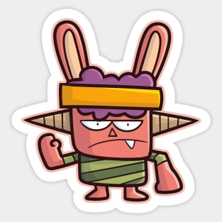 Rabbit Monster Sticker